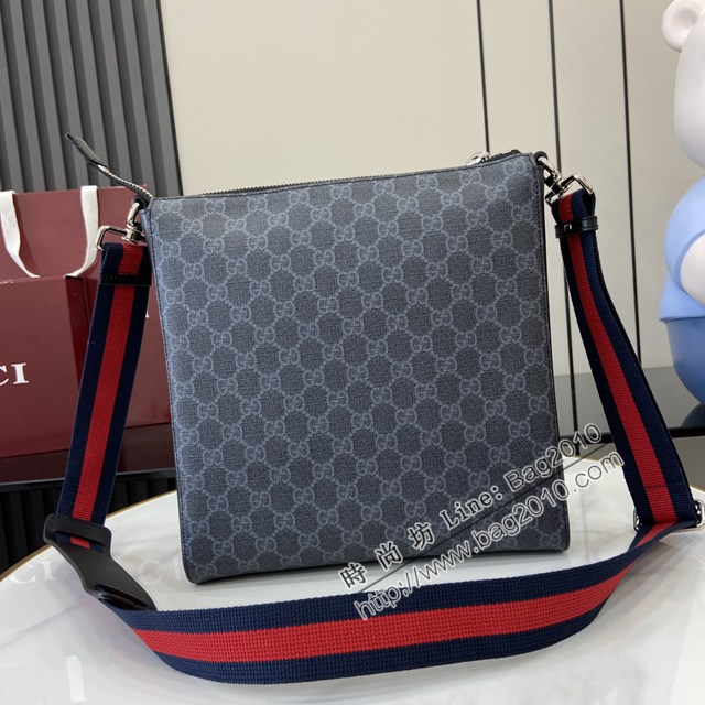 Gucci專櫃古馳最新款單肩斜挎男包 jh2718型號:  474137